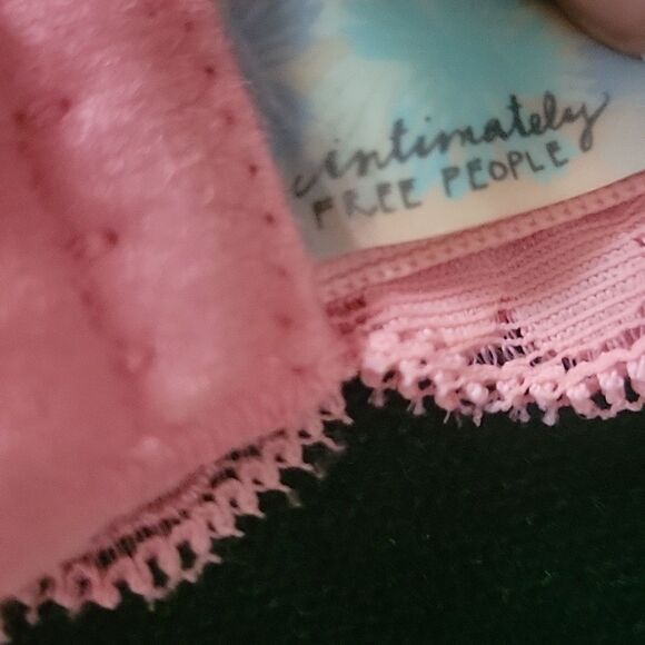 Intimately Free People XS Galloon Lace Halter Bra Bralette Pink Boho Halter Sexy - Picture 5 of 7